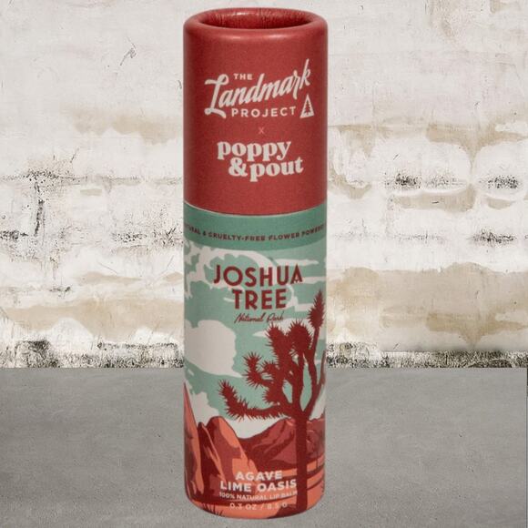 Poppy & Pout The Landmark Project Lip Balm Joshua Tree Agave Lime Oasis NEW - Picture 1 of 2